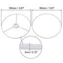 UXCELL LAMP SHADE RING 150MM DIA LAMPSHADE HOLDER FRAME CONNECTING LAMP - WHITE - Like New