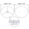 UXCELL LAMP SHADE RING 150MM DIA LAMPSHADE HOLDER FRAME CONNECTING LAMP - WHITE - Like New