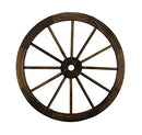 Zeckos 24 Inch Diameter Wooden Wagon Wheel Decorative Wall Hanging - Like New