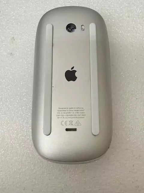 APPLE A1657 V2 MAGIC MOUSE 2 ( WHITE RAILS) - SILVER - Like New
