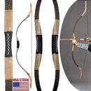 TOP ARCHERY HORSEBACK 45LB ARCHERY MONGOLIAN HORSE BOW - BLACK/GOLD-ACCENTS - Like New