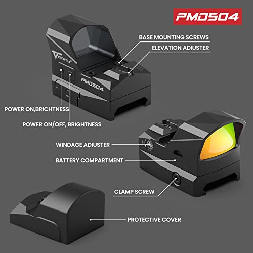 VOTATU PMD504-R MULTIPLE RETICLE RED DOT SIGHT - BLACK - Like New
