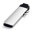 SATECHI TYPE-C PRO HUB ADAPTER ETHERNET 4K HDMI USB-C PD GIGABIT ETHERNET SILVER - Like New