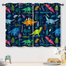 AIMEGO KIDS BOYS DINOSAUR BLACKOUT CURTAINS,2 PANEL 42" X 63", DINOSAUR 0065 - Like New