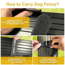PVPY YVRD DOG PLAYPEN OUTDOOR, 40" HIGH 16 PANELS DOG WITH GATE - BLACK - Brand New