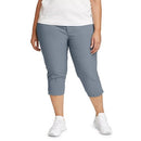 0756 EDDIE BAUER WOMENS RAINIER CAPRI SIZE 20W, GRAPHITE - Brand New