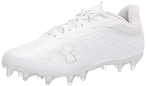 Under Armour Men's Blur Nitro Mc Football Shoe White/White Size 15 New