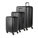 SWISSGEAR WANDERLUST LUGGAGE SPINNER 3-PIECE SET (20/24/28) 8092 - BLACK - Brand New