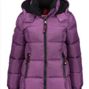 CANADA WEATHER GEAR WOMEN’S HOODED PUFFER COAT JACKET, PURPLE, X-LARGE, OLCW643 - Brand New