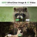 CLILN TRAIL CAMERA 4K 48MP GAME CAMERA, NIGHT VISION, PR4000 - - Scratch & Dent