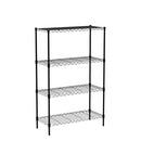 EFINE 4-SHELF SHELVING UNIT WITH SHELF LINERS SET 30W X 14D X 47H - BLACK - Like New