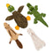 Best Pet Supplies 2-in-1 Stuffless Squeaky Dog Toys with Soft, Durable Fabric - Brand New