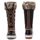 ALEADER Winter Boots, Fashion Waterproof Snow Boots, Fur Shoes, Size 9 - Brand New