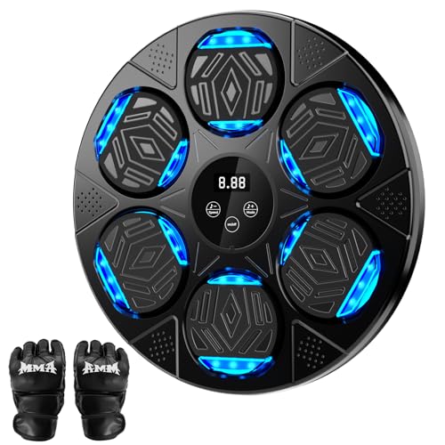 LOLBOX Music Wall-Mount, Bluetooth Training + Gloves, QJB-FX - Dark Black - Like New