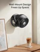 12 Inches 70ft Airflow 25db Table Air Circulator Fan B0BSH75KZ3 - Black - Brand New