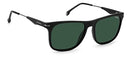 CARRERA MEN'S SUNGLASSES - MATTE BLACK FRAME, LENSES -  BLACK/GREEN - Like New
