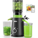 ECOSELF JUICER MACHINES 4.35" LARGE FEED CHUTE HANDS FREE COLD PRESS - BLACK - Like New
