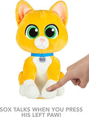 MATTEL DISNEY AND PIXAR PLUSH TALKING TOY LIGHTYEAR MISSION PAL SOX SOFT CAT - Like New