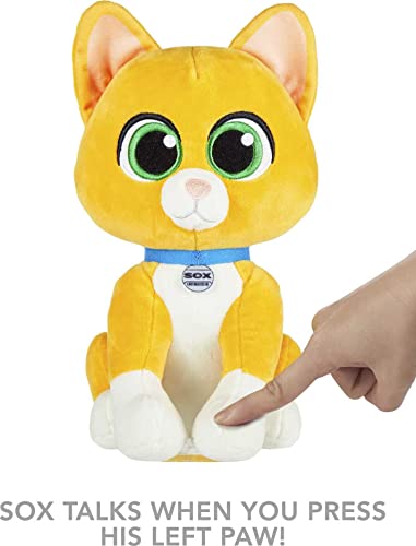 MATTEL DISNEY AND PIXAR PLUSH TALKING TOY LIGHTYEAR MISSION PAL SOX SOFT CAT - Like New