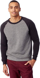 AA3202 Alternative Unisex Champ Eco-Fleece Colorblocked Sweatshirt New