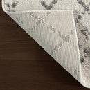 NULOOM 5X7 MOROCCAN BLYTHE AREA RUG GREY FADED BOHEMIAN DESIGN STAIN RESISTANT - Brand New