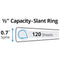 AVERY DURABLE VIEW 3 RING BINDER, 0.5" SLANT RINGS, 135-SHEET, 17002 - WHITE - Like New