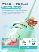 COSLUS E40 PORTABLE WATER FLOSSER FOR TEETH 10 PRESSURE SETTINGS - GREEN - Brand New