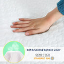 HOMHOUGO MATTRESS TOPPER TWIN XL HOMHOUGO 4" GREEN TEA FOAM MATTRESS - WHITE - Brand New