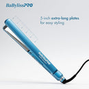 BabylissPRO Nano Titanium Ultra-Thin Hair Straightener Flat Iron 1 Inch - Blue Like New