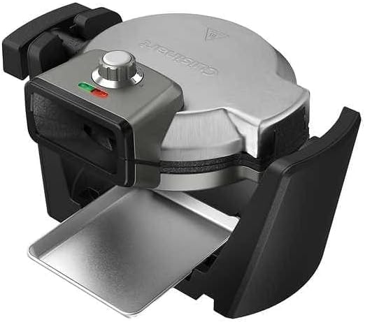 CUISINART BELGIAN WAFFLE MAKER BAKE VERTICAL BAKE HORIZONTAL STAINLESS STEEL - Like New