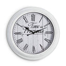 Streamline VIP White Farmhouse Clock 19" Inch Time is Precious Shiplap Wall - Brand New
