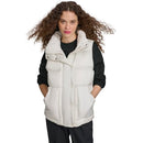 CHAMPION WOMEN'S SATIN QUILTED PUFFER VEST WOMEN M MARSHMALLOW - Like New
