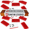 BENE CASA DOUBLE NINE HIGH GLOSS DOMINOES SET INCLUDES 55 DOMINOES - RED - Like New