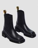 DR. MARTENS MAYBOLE CHELSEA BLACK KV05AV LA004 - SIZE: WOMEN 5 - BLACK - Like New