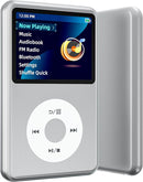 Innioasis 128G Mp3 Player Bluetooth 2.4" Portable Mini HiFi Sound - Silver - Like New
