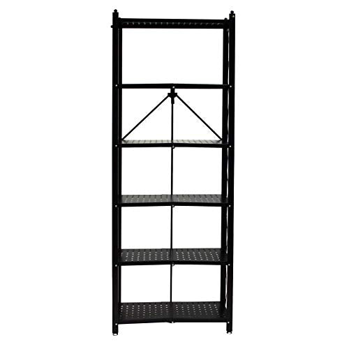 Origami 6-Shelf Bookcase Open Style Organizer Deco Rack RBR-01 - BLACK - Like New