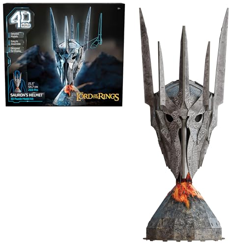 4D BUILD STORE SAURON HELMET 3D MODEL KIT,  LORD OF THE RINGS, 203 PIECES - Brand New