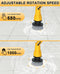 Alloyman 2 Battery Electric Spin Scrubber 1000RPM Cordless - BLACK/YELLOW - Like New