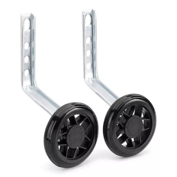 SCHWINN BIKE TRAINING WHEELS - BLACK FOR KIDS BIKES SIZE 12 - Like New