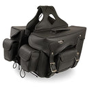 Milwaukee Leather SH66602 Zip-Off Double Pocket Motorcycle Saddlebags One Size - Brand New