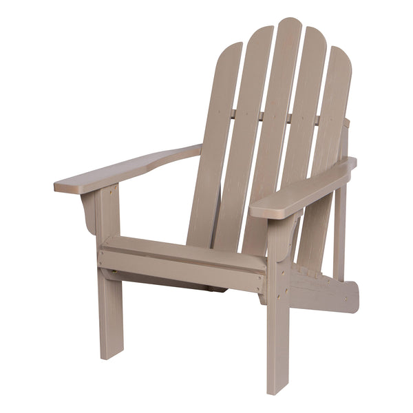 SHINE COMPANY MARINA ADIRONDACK CHAIR, BACK & SEAT PRE-ASSEMBLED - GRAYSTONE - Like New