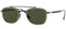 5005 ST PERSOL Men's 50MM Polarized Optical Sunglasses, Black/Brown - Brand New