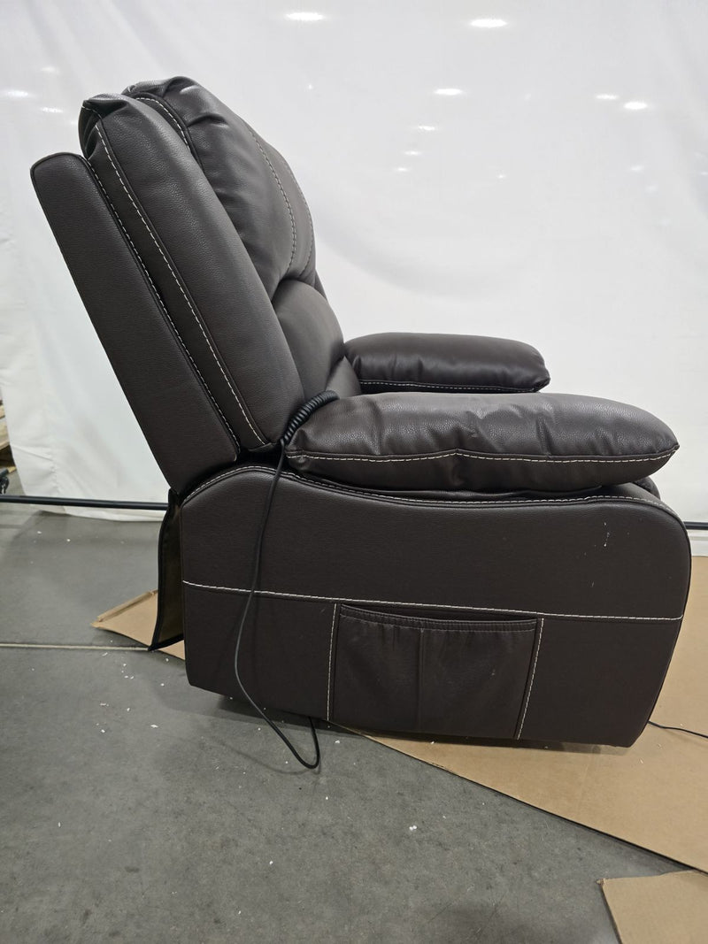 GENERIC POWER LIFT RECLINER CHAIR - BROWN - Like New
