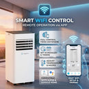 WIYTAMO 12000 BTU PORTABLE AIR CONDITIONERS WITH WIFI - WHITE/BLACK - Like New