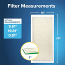 FILTEIRE 10 X 20 X 1 AIR FILTER, 6 HVAC FILTERS, MPR 700, MERV 8, ODFN6675960 - Brand New