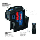 BOSCH GPL100-50G GREEN-BEAM SELF-LEVELING ALIGNMENT LASER - BLACK/BLUE - Like New