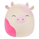 SQUISHMALLOWS ORIGINAL 20-INCH CAEDYN CREAM COW PINK SPOTS SQCR05567 - NEW - Brand New