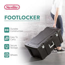 Sterilite Footlocker Stackable Storage Bin with Latching Lid Wheels B00ESLT6NE - Brand New