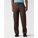 DICKIES MEN'S LOOSE FIT DOUBLE KNEE WORK PANTS SIZE 34X32 DARK BROWN - Brand New