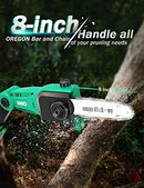 KIMO 20V Cordless Pole Saw Tree Trimming 4.0AH 13ft Telescopic - Green - Brand New